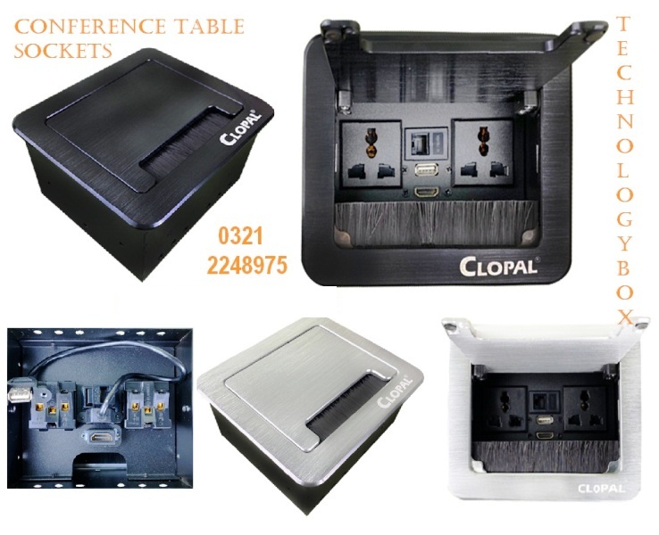 Clopal Brush Mini Pop Up Box Table Socket