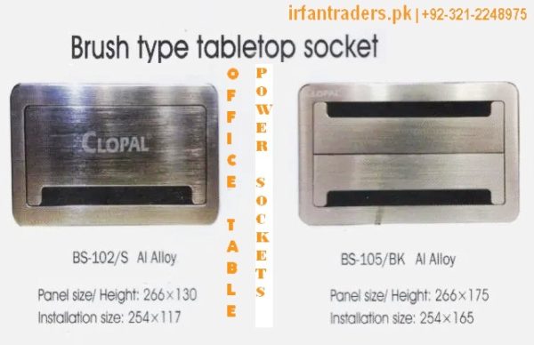 Pop Up Table Socket Brush Steel 16Hole Clopal